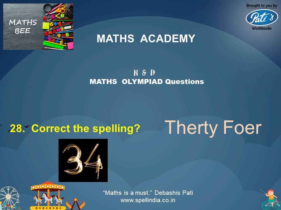 Maths Olympiad exams ... Practice Sample Questions